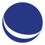 Om Idealis. Här syns Idealis logotyp, den blå bollen.  