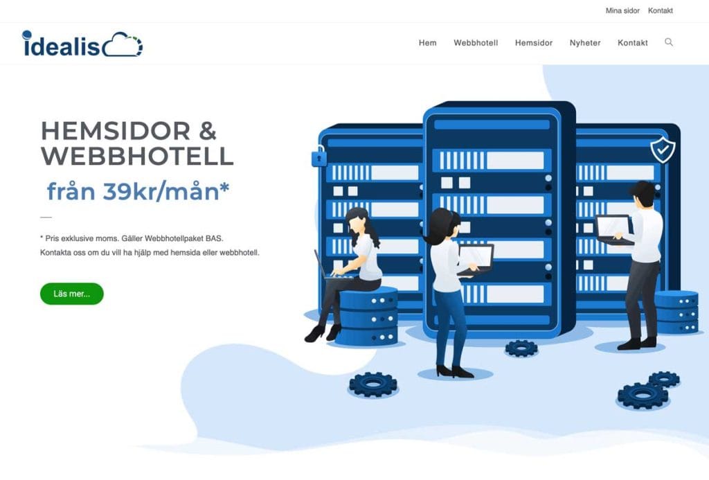 idealis.se ny hemsida skärmbild